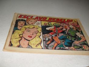 Tebeos: EL ESPADACHIN ENMASCARADO Nº 102,ESCLAVO REBELDE,DE 252,DE M.GAGO.VALENCIANA,1952